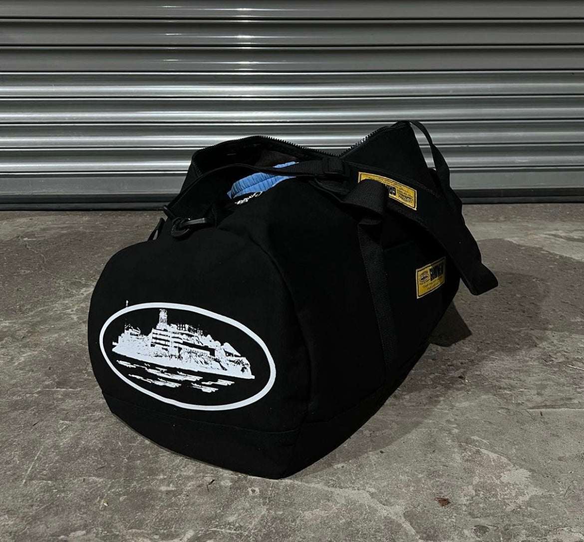 Corteiz RTW Alcatraz Grindwear Duffel Bag - Black