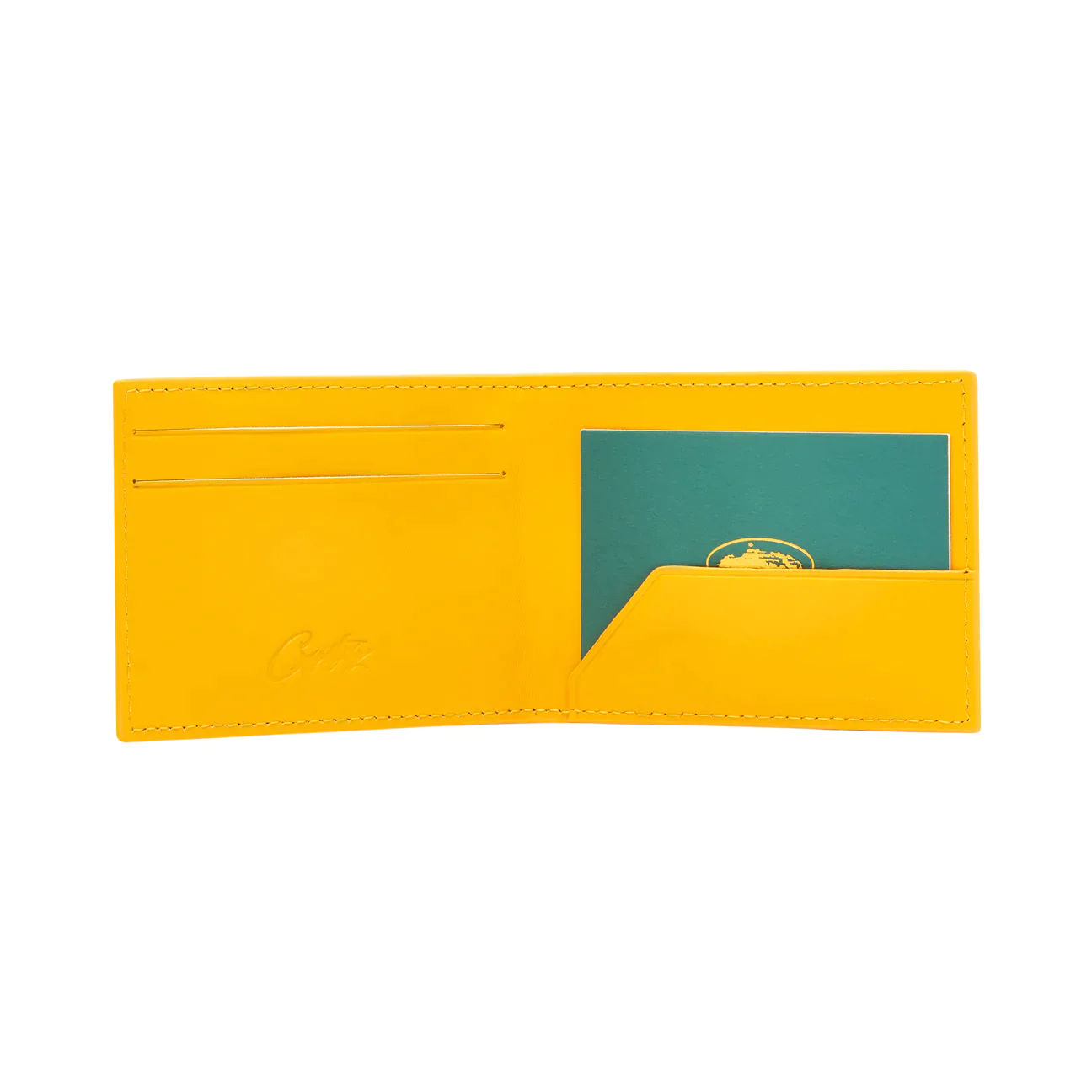 Corteiz RTW Leather Card Holder - Yellow